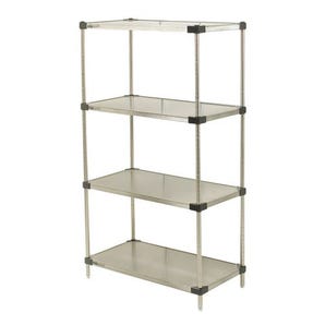 Metro Super Erecta ® solid stainless steel shelving, 5 shelves