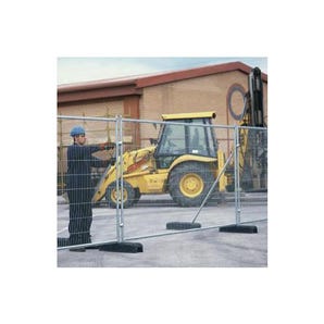 Steel panel security fencing