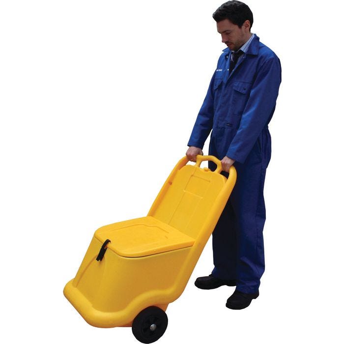 Mobile 75L salt and grit bin