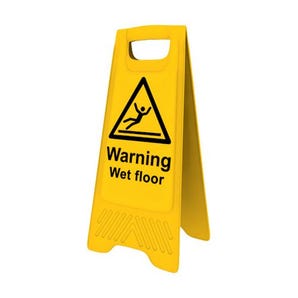 Wet floor A board sign