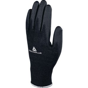 Black palm PU coated gloves