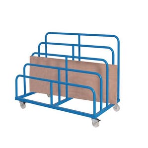 Mobile multi-height sheet rack