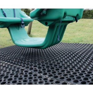 Outdoor protective safety recreation matting