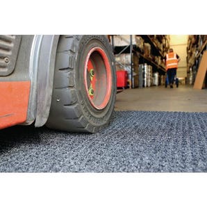 Highly absorbent heavy duty forklift mat
