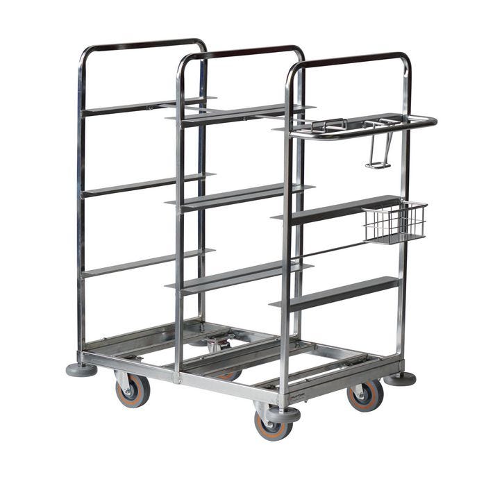 Multi-tier merchandise picking trolley