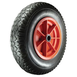 Puncture proof wheels with patterned tread