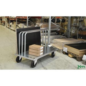 Konga heavy duty zinc plated steel board trolley