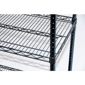 Black anodised wire shelving - Extra shelves (2 pack)