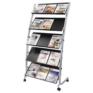 Mobile literature display stand