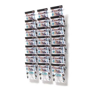 Wall mounted wire literature dispenser
