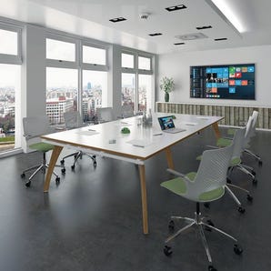 Contemporary meeting room tables