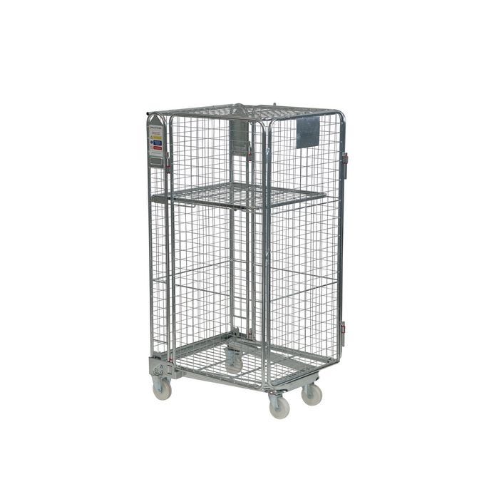 Budget nestable 'A' frame roll containers with mesh panels