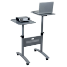 grey audio visual trolley