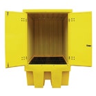 Large yellow IBC sump pallet