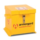 Yellow steel chemical storage chest