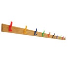 Coloured coat hooks