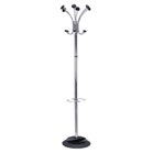 Silver coat stands with hooks