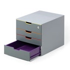 grey desktop letter tray