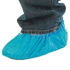Disposable blue shoe covers