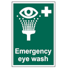 green eye wash sign