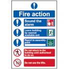 fire action sign