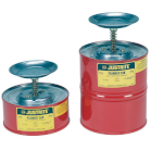 red flammable liquid safety can