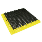 black connectable floor tiles