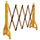 yellow expanding barrier