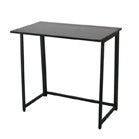black folding office desk