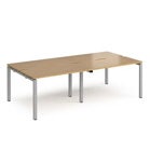 oak back to back desks