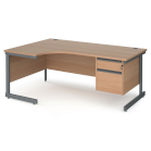 oak corner desk