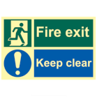 photoluminescent fire safety signs
