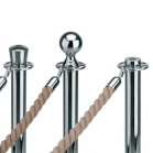 cream rope barrier