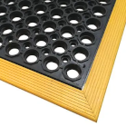 black rubber matting