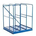 Blue vertical sheet storage rack