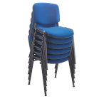 blue stacking chairs