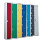 Multi-coloured door lockers
