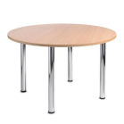 wooden circular table