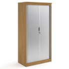 wooden tambour cupboard