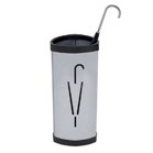 Umbrella in silver umbrella stand